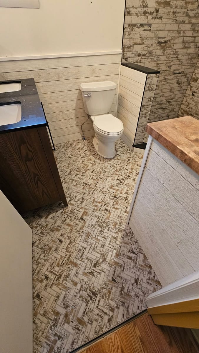 Bathroom Remodel — Vanity & Floor — after