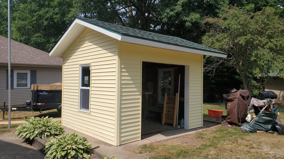 Backyard Shed Rebuild — after