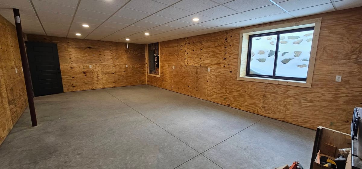 Basement Finishing — Main Room — before